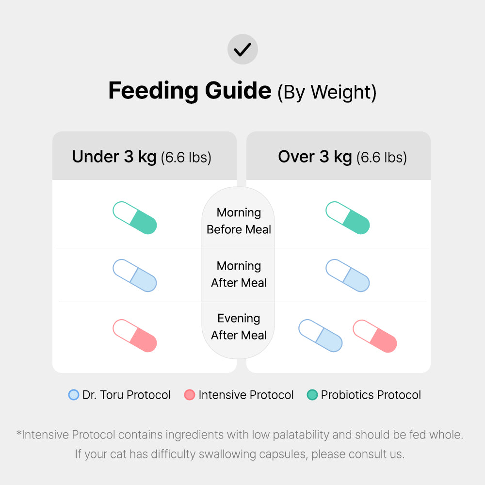 Greycoat Research Kidney Care Supplement Set for Cats – Includes Dr. Toru Protocol, Intensive Protocol, and Probiotics for kidney support