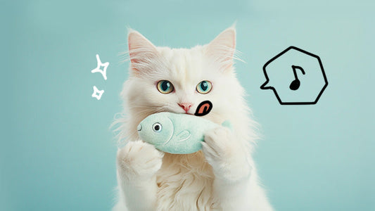 A cat about to eat a fish. Omega-3 can be good for cats with kidney disease, but should not be given in excess. By Greycoat Research.