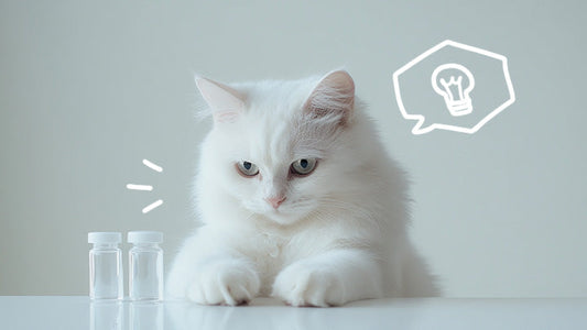 A cat wondering what subcutaneous fluids to use for feline kidney disease. By Greycoat Research.