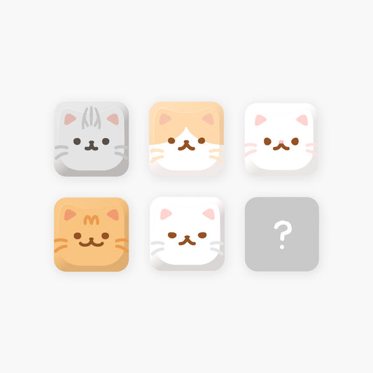 DD Crew Cat Keycap Set